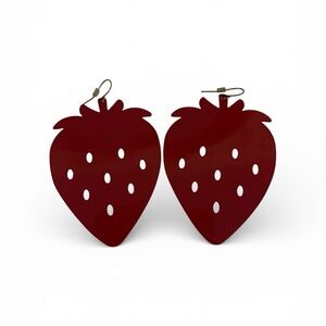 Red Strawberry Earrings
